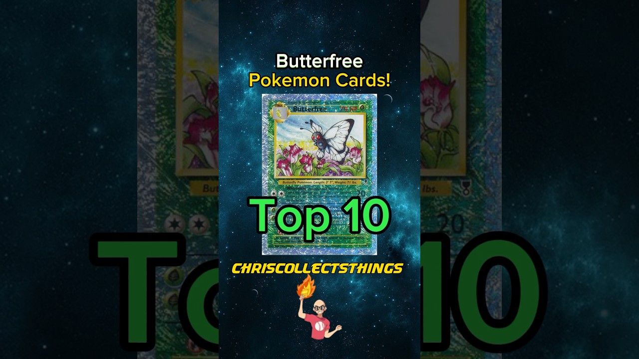 Top 10 Pokémon BUTTERFREE cards 🦋 