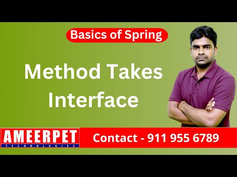 Method Takes Interface as Input in Java | Spring | Ameerpet Technologies | By Srinivas