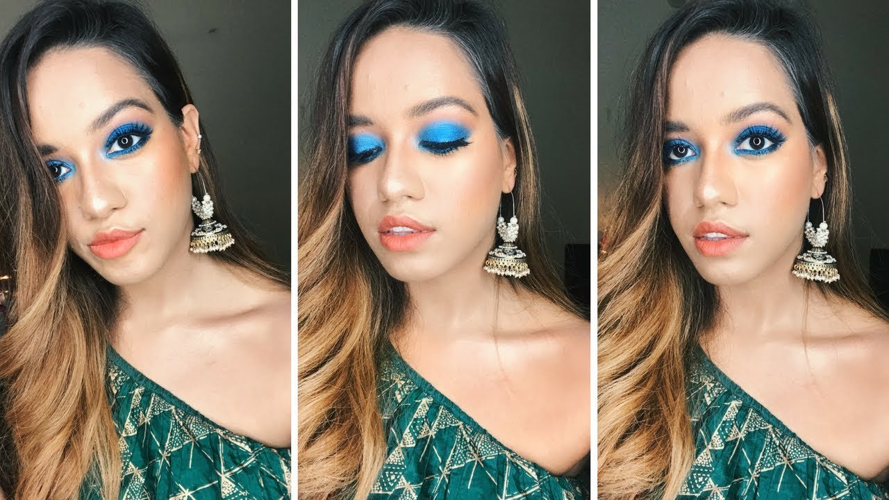 Royal Blue Eye Makeup Tutorial | Debasree Banerjee