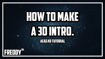 C4D / AE | How To Make A 3D Intro