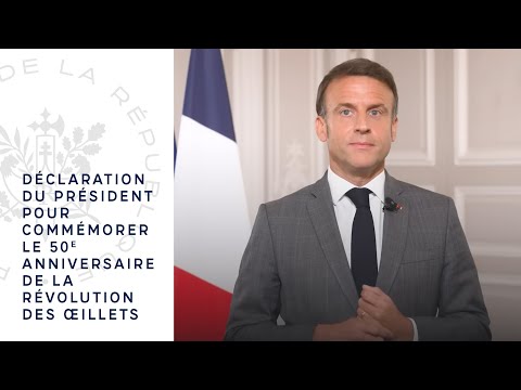 Déclaration du Président pour commémorer le 50ème anniversaire de la Révolution des Œillets.