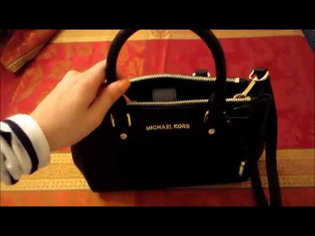 MICHAEL MICHAEL KORS SUTTON SPECCHIO SAFFIANO LEATHER SMALL