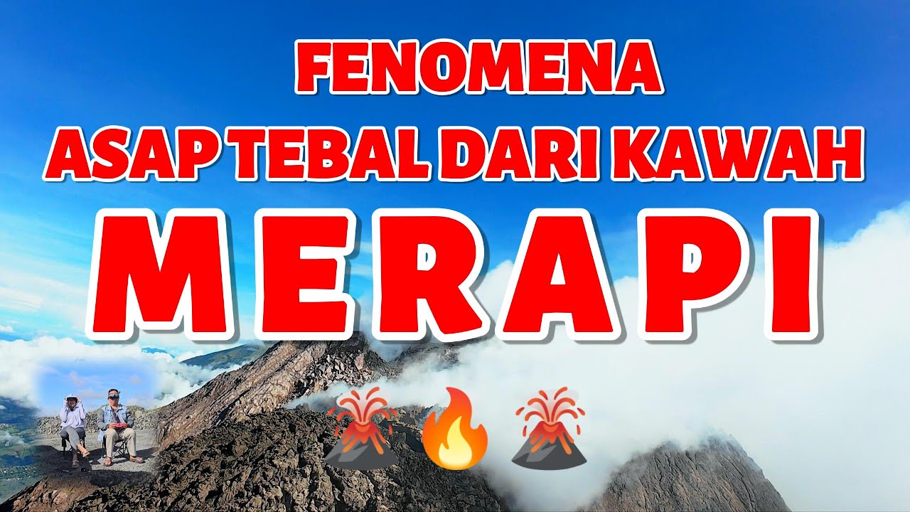 🔴 GATOTKACA MEREKAM AKTIVITAS KEPULAN ASAP YANG MUNCUL DARI TENGAH KAWAH MERAPI‼️😱😱😱😱