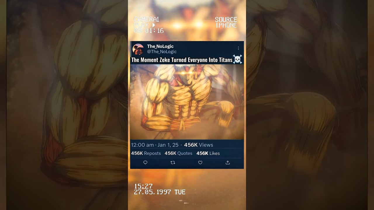 Zeke’s Scream Turned Soldiers Into Titans☠️