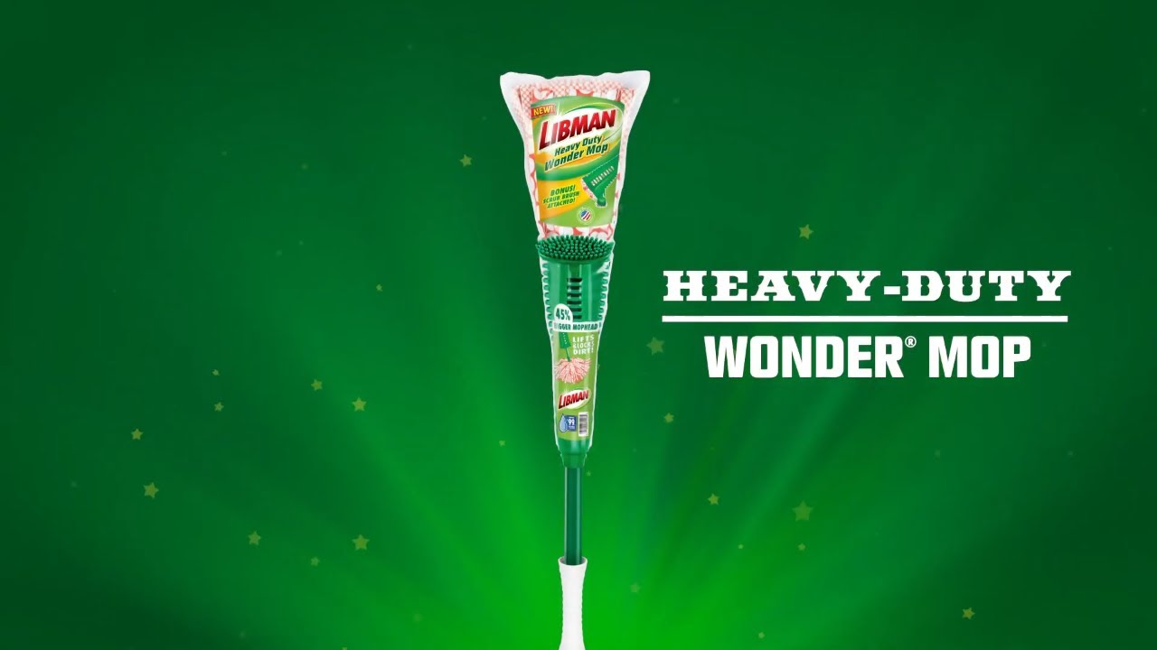 Libman Heavy Duty Wonder Mop with Scrub Brush