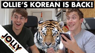 OLLIE TAKES THE SAMSUNG KOREAN TEST!!