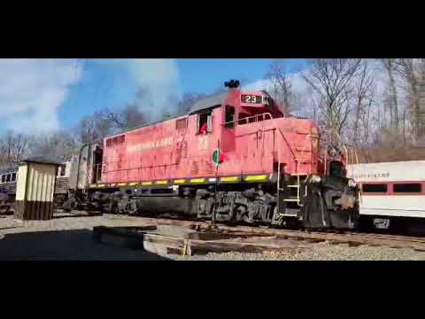 Nathan M3 on the M&E Railway Polar Express