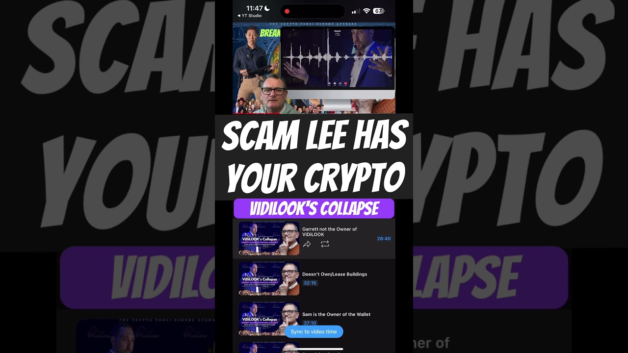 Unmasking ViDiLOOK’s Downfall: Garrett Blakeslee Reveals Sam Lee’s Deceit! #ViDiLOOK #SamLee #Crypto