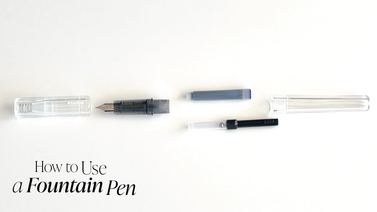 How to Use a Fountain Pen | Cloth & Paper - YouTube