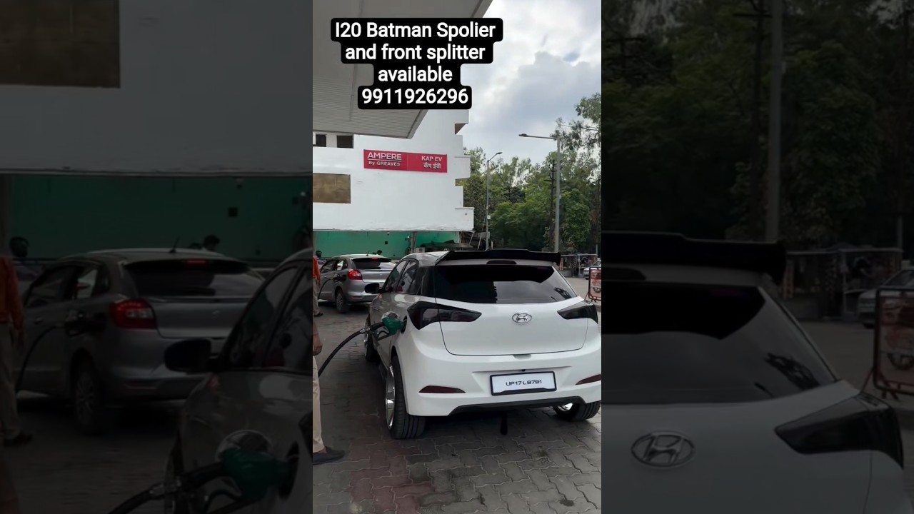I20 Batman Spolier and front splitter available 9911926296 ....all cars available Batman Spolier
