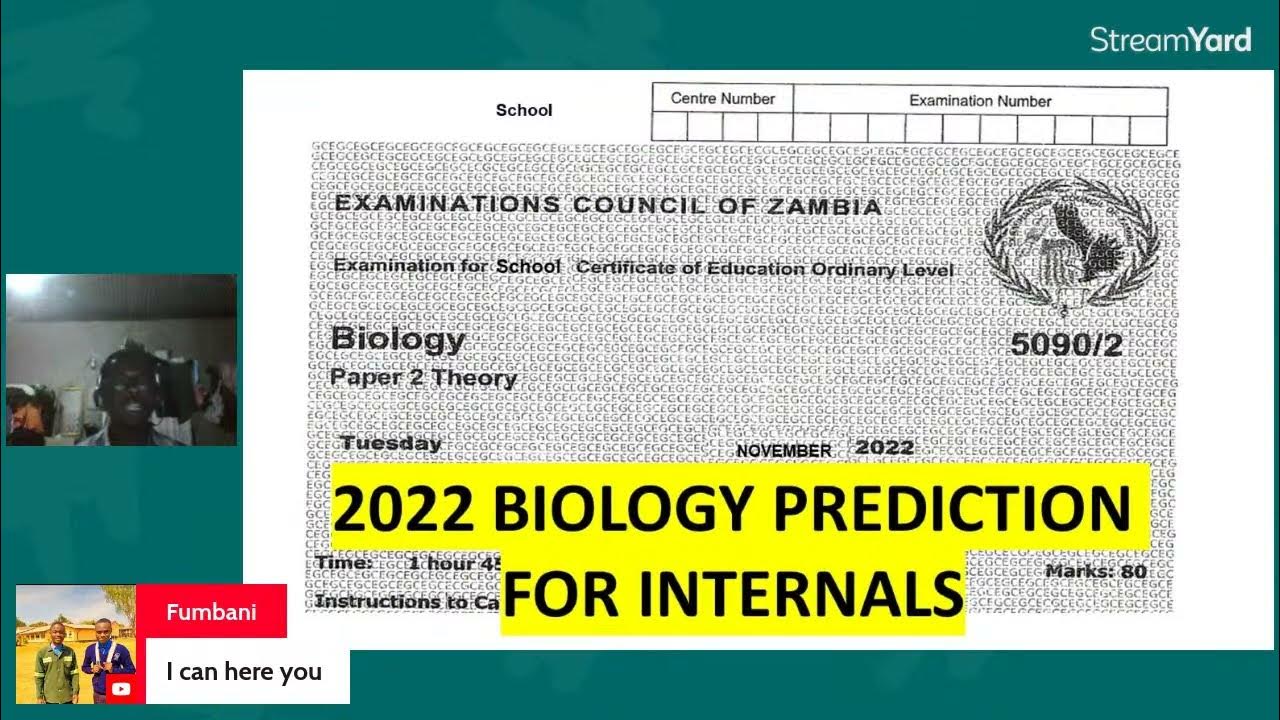 2022 BIOLOGY PAPER 2 PREDICTION FOR INTERNALS YouTube