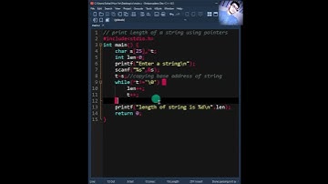 print length of string using pointers | C Programming | Coding With Sohail  #sohrts