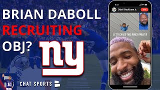 REPORT: Brian Daboll RECRUITING Odell Beckham Jr \& Other NFL Free Agent WRs? | NY Giants Rumors