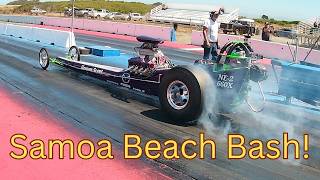 Heaven Scent Racing dragster at Beach Bash 2026 at Samoa Dragstrip
