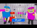 BUFF POLICE FAMILY PRISON RUN ESCAPE! ObbyGameplay Walkthrough No Death 4K