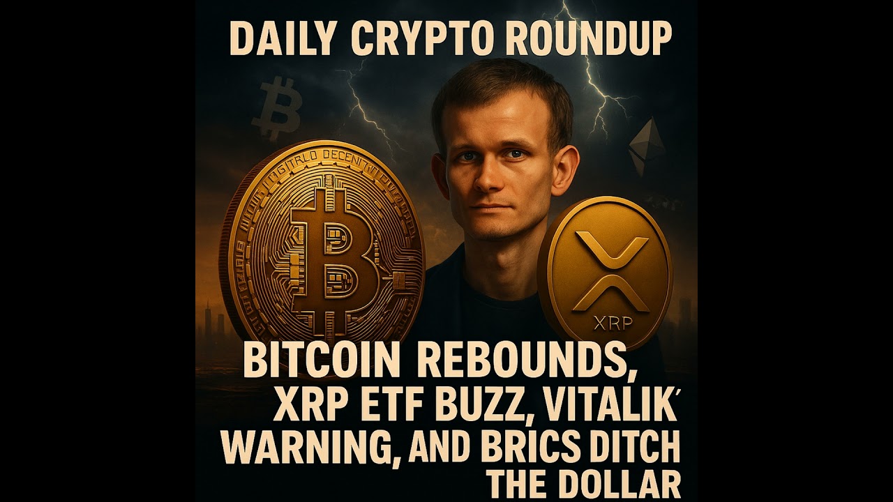 “Bitcoin Rebounds, XRP ETF Buzz, Vitalik’s Warning, and BRICS Ditch the Dollar | Daily Crypto Rou...
