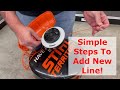 Comment mettre une nouvelle ligne sur un weedeater stihl