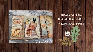 BOOK PAGE POCKETS ~ Shades of Fall Junk Journal/Folio