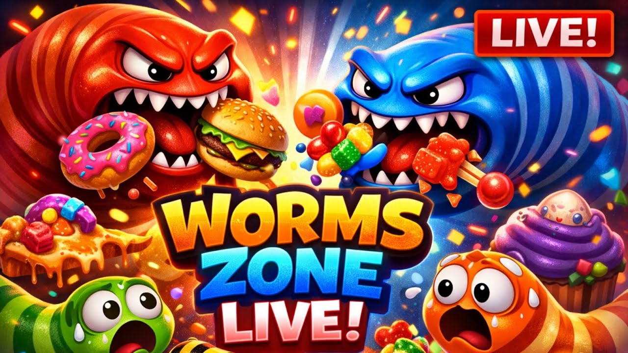 WORMS ZONE LIVE 🔴 Angry Giant Worms Eating Yummies 😈 | Intense Gameplay | Part 119