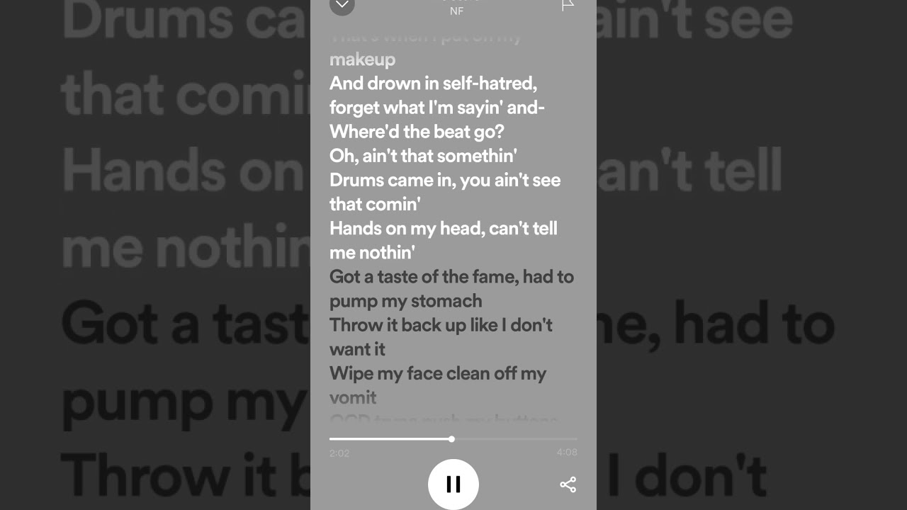 NF - The Search (lyrics)