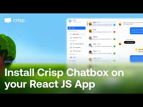 How to Install Crisp Website Chat Widget on a React.js App
