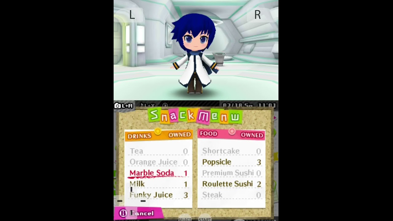 All drink animations in project mirai dx (KAITO)