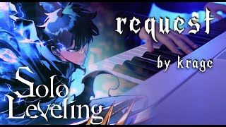 Video thumbnail of "(Solo Leveling ED) krage クラゲ - request | ELECTRONIC | Piano Cover"