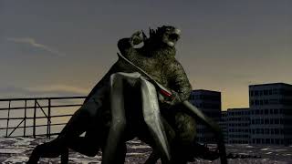 Godzilla Kills Femuto Scene (SFM)(GODZILLA)