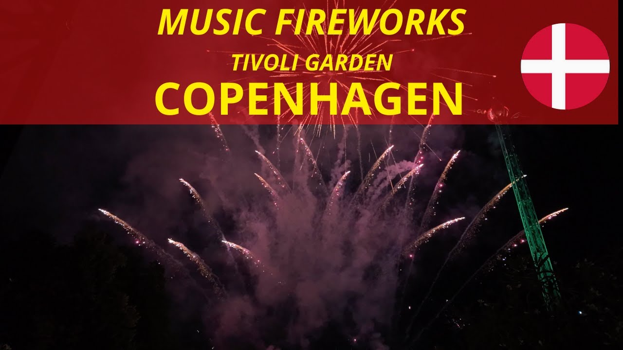 Music fireworks 🇩🇰 2024 | 4K | Copenhagen | Tivoli garden| Denmark| København