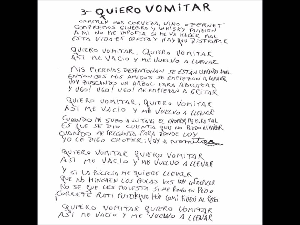 Quiero vomitar - Nolbelto