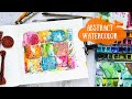 Abstract Watercolor Art Journal Page - Mixed Media Style