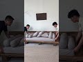 Beautifully crafted wooden sofa #woodworking #TimberCraft #homeimprovement
