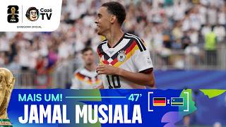 VIROU GOLEADA! MUSIALA MARCA O QUARTO GOL DA ALEMANHA CONTRA CURAÇAO NA COPA DO MUNDO 2026