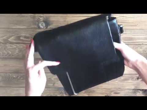Чоловіча шкіряна сумка месенджер TIDING BAG M1001-1A video