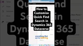 Customize Quick Find in Dataverse to make Dynamics 365 search faster and more relevant!