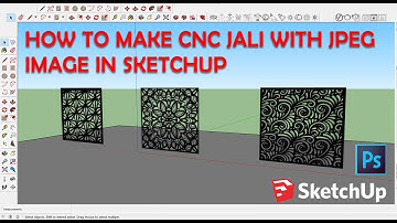 HOW TO MAKE CNC JALI WITH JPEG IMAGE IN SKETCHUP