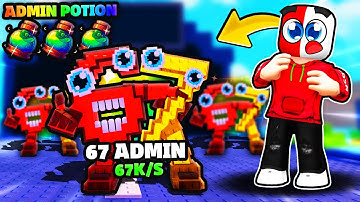 I Used ADMIN POTIONS To Summon SECRET 67 BRAINROT.. (Plants Vs Brainrots)