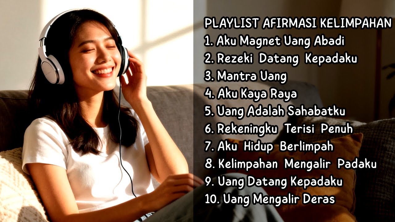Lagu Afirmasi Positif Pagi Hari | Uang Mudah Datang & Rezeki Mengalir Deras, Lagu Mantra Uang *22