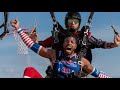 Highest SLAM DUNK | Skydiving Edition | Harlem Globetrotters