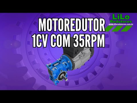 Motoredutor WCG01 com Motor de 1cv e 35rpm Weg Cestari Trifásico 1:50 NAJ