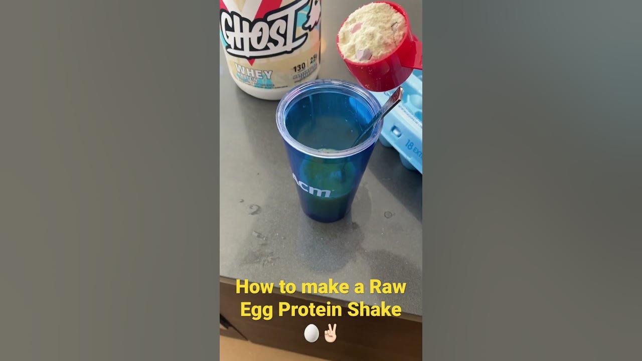 How to Make a Raw Egg Protein Shake YouTube