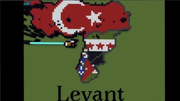 Levant-Regular Scale Tutorials-World Flag Map in Minecraft-Part 25