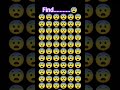 Find the odd emoji &amp; test your brain 🧠🔥Daily fun puzzles 😎#EmojiChallenge#viral #shorts #emojyfind