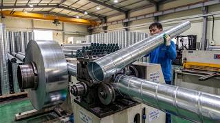 Spiral Duct Roll Forming Manufacturing Process. Korean Duct Factory