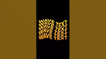 Photoshop Tutorial: Wave Text Effect in Photoshop #photoshop #tutorial #shorts #graphicdesign #tips