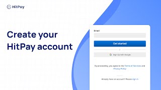 Get Started Create Your Hitpay Account