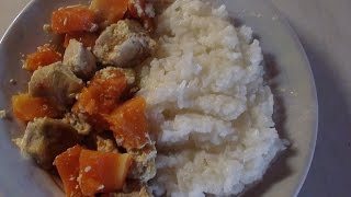 Готовим быстро и вкусно! Индейка с тыквой в духовке.