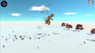 伝説のフェニックス vs 恐竜軍団！最終決戦が始まる！🦖🔥  #arbs #animals #fight screenshot 1