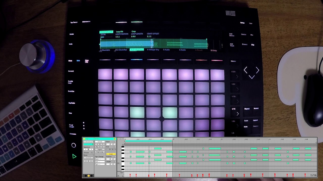 Push 2 and Ableton Live 10 Beta - Melodic Sequencer - YouTube