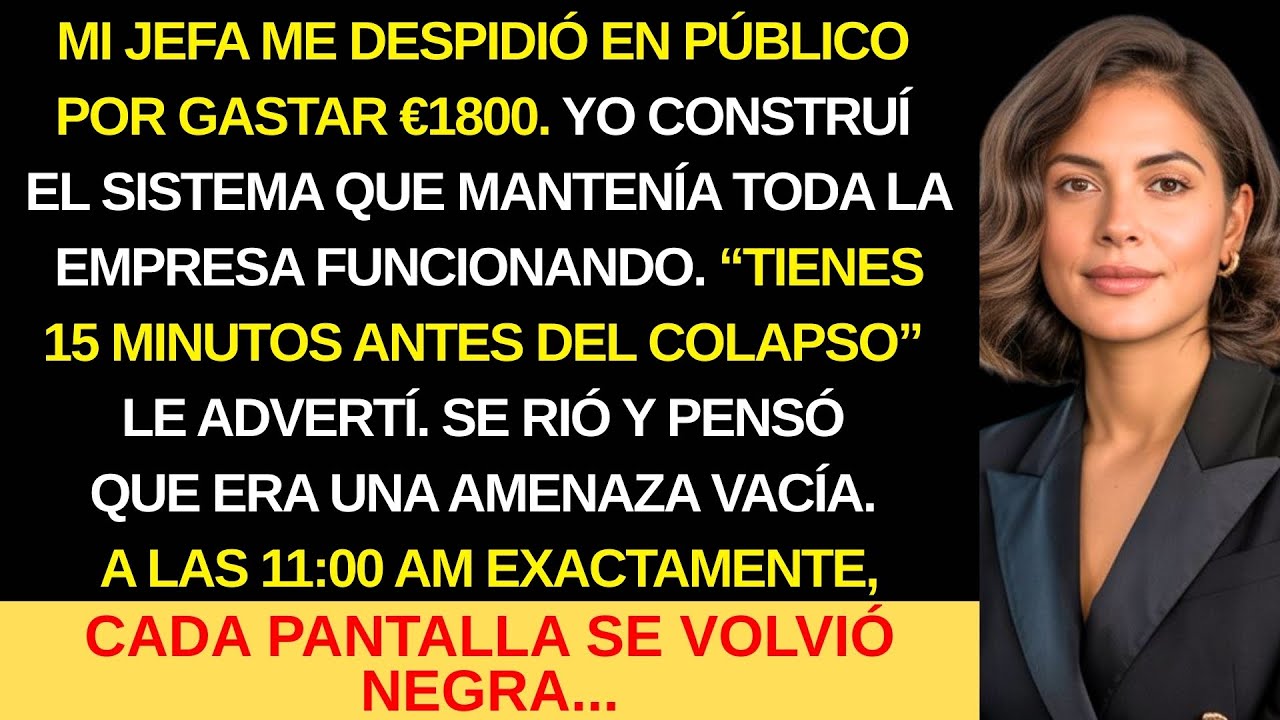 MI JEFA ME DESPIDIÓ EN PÚBLICO, 